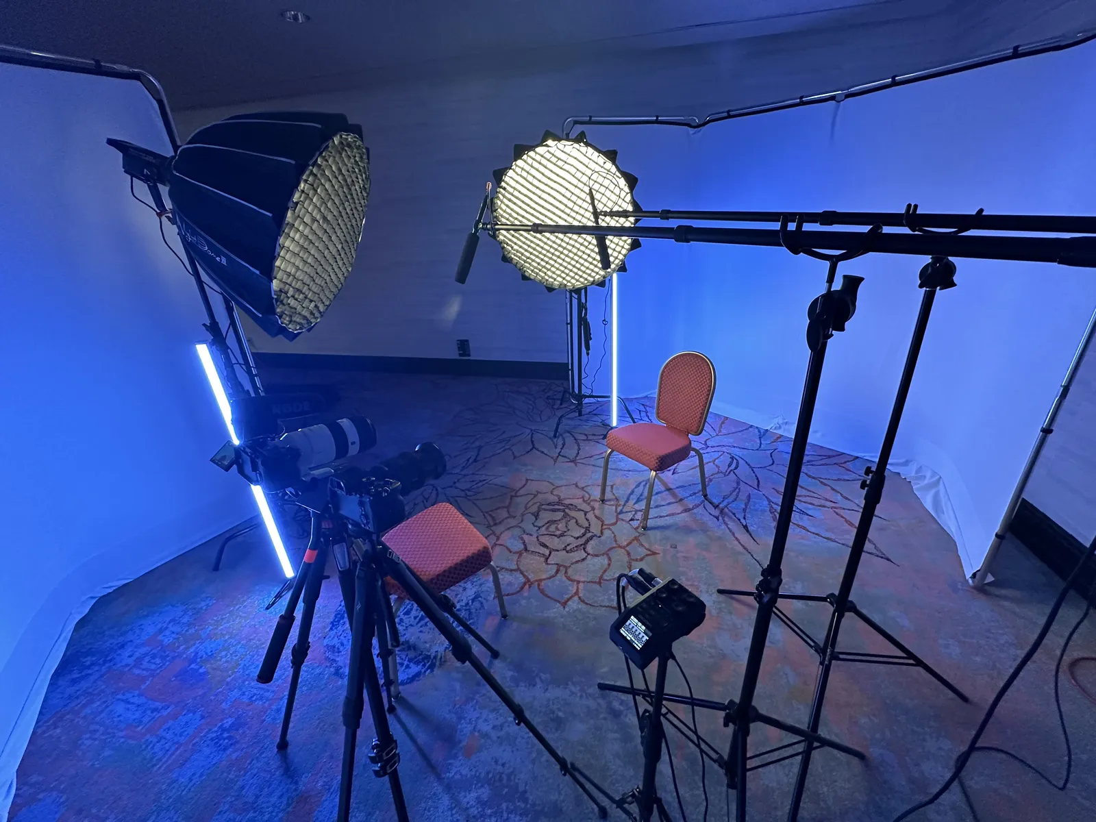 A Bone Hook Media studio set with soft light